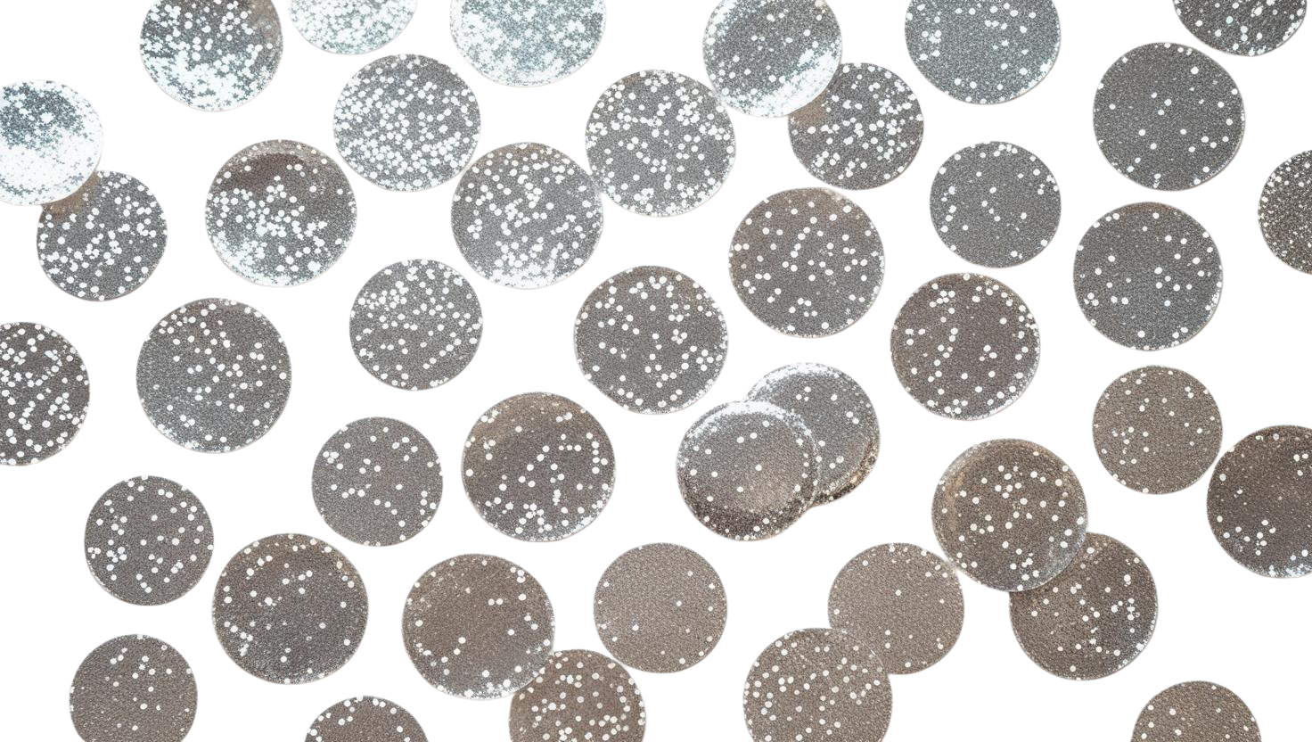 Silver Circle Confetti (1 LB)