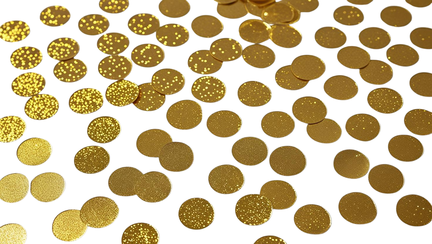 Gold Circle Confetti (1 LB)